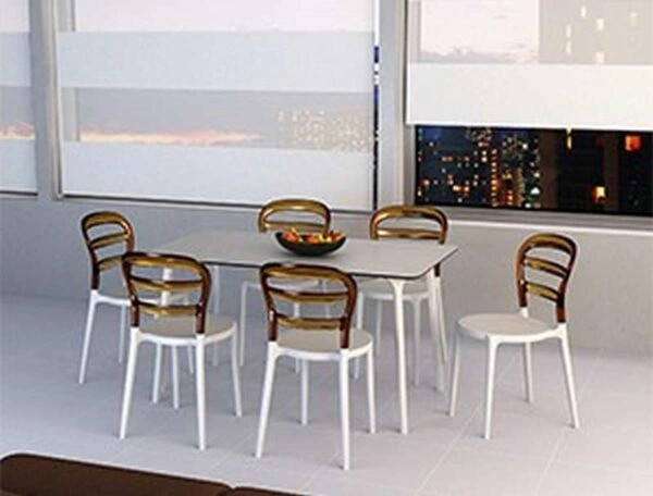 BIBI WHITE/BLACK TRANSP.ΚΑΡΕΚΛΑ - ΠΟΛΥΠΡΟΠΥΛΕΝΙΟ/ΑΚΡΥΛΙΚΟ - WHITE/BLACK