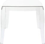 QUEEN CLEAR TRANSP.(Σ4)51Χ51Χ43εκ. ΤΡΑΠΕΖΙ - ΑΚΡΥΛΙΚΟ - CLEAR
