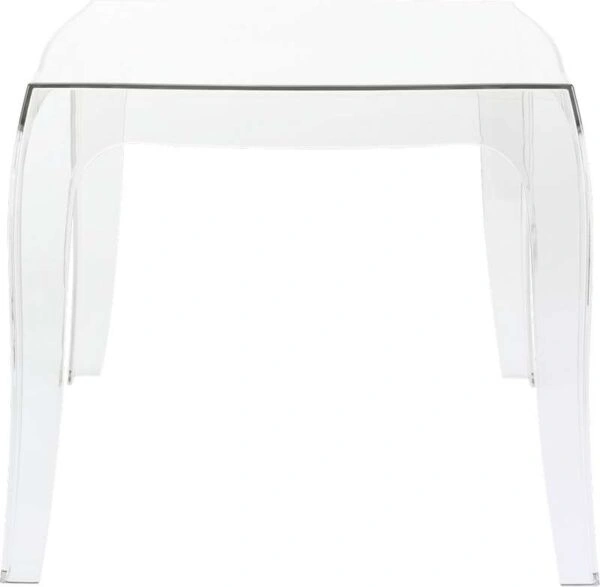 QUEEN CLEAR TRANSP.(Σ4)51Χ51Χ43εκ. ΤΡΑΠΕΖΙ - ΑΚΡΥΛΙΚΟ - CLEAR