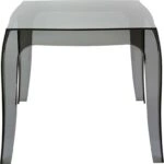 QUEEN BLACK TRANSP.(Σ4)51X51X43εκ. ΤΡΑΠΕΖΙ - ΑΚΡΥΛΙΚΟ - ΜΑΥΡΟ