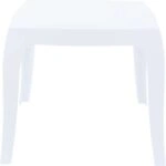 QUEEN GLOSSY WHITE(Σ4)51X51X43εκ. ΤΡΑΠΕΖΙ - ΑΚΡΥΛΙΚΟ - GLOSSY WHITE