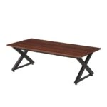 DARYL ΚΑΡΥΔΙ 120Χ60Χ40εκ.ΤΡΑΠΕΖΙ ΣΑΛΟΝΙΟΥ - ΜΕΤΑΛΛΟ/MDF/3D PAPER - ΚΑΡΥΔΙ