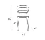 BIBI WHITE/BLACK TRANSP.ΚΑΡΕΚΛΑ - ΠΟΛΥΠΡΟΠΥΛΕΝΙΟ/ΑΚΡΥΛΙΚΟ - WHITE/BLACK