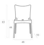 JULIETTE WHITE ΚΑΡΕΚΛΑ ΠΟΛ/ΝΙΟΥ/ΑΛΟΥΜ. - ΠΟΛΥΠΡΟΠΥΛΕΝΙΟ/ΑΛΟΥΜΙΝΙΟ - WHITE