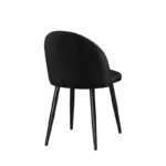 Καρέκλα Τραπεζαρίας Μεταλλική 4τμχ Rio Μαύρο/Μαύρο Ύφασμα 47X53.5X49-80εκ. - ΜΕΤΑΛΛΟ/ΥΦΑΣΜΑ - ΜΑΥΡΟ