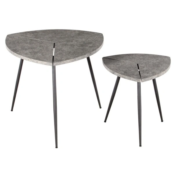 INDY SET CEMENT COLOR ΤΡΑΠΕΖΙ ΣΑΛΟΝΙΟΥ - ΞΥΛΟ/MDF - ΤΣΙΜΕΝΤΟ