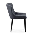 Καρέκλα Τραπεζαρίας Μεταλλική 2τμχ Lion Grey Ύφασμα 48x55x50-86εκ. - ΜΕΤΑΛΛΟ/ΥΦΑΣΜΑ - GREY