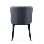 Καρέκλα Τραπεζαρίας Μεταλλική 2τμχ Lion Grey Ύφασμα 48x55x50-86εκ. - ΜΕΤΑΛΛΟ/ΥΦΑΣΜΑ - GREY