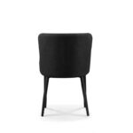 Καρέκλα Τραπεζαρίας Μεταλλική 2τμχ Lion Black Ύφασμα 48x55x50-86εκ. - ΜΕΤΑΛΛΟ/ΥΦΑΣΜΑ - BLACK