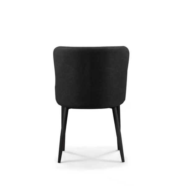 Καρέκλα Τραπεζαρίας Μεταλλική 2τμχ Lion Black Ύφασμα 48x55x50-86εκ. - ΜΕΤΑΛΛΟ/ΥΦΑΣΜΑ - BLACK