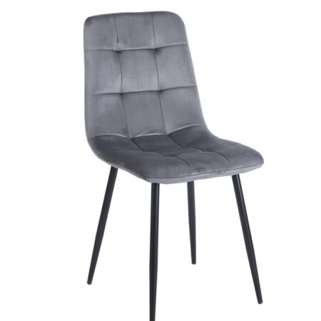 OSCAR GREY VELVET ΥΦΑΣΜΑ ΚΑΡΕΚΛΑ ΜΕΤΑΛΛΙΚΗ - ΜΕΤΑΛΛΟ/ΥΦΑΣΜΑ - GREY