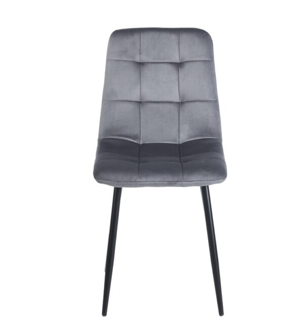 OSCAR GREY VELVET ΥΦΑΣΜΑ ΚΑΡΕΚΛΑ ΜΕΤΑΛΛΙΚΗ - ΜΕΤΑΛΛΟ/ΥΦΑΣΜΑ - GREY