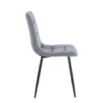 OSCAR GREY VELVET ΥΦΑΣΜΑ ΚΑΡΕΚΛΑ ΜΕΤΑΛΛΙΚΗ - ΜΕΤΑΛΛΟ/ΥΦΑΣΜΑ - GREY