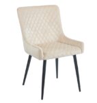 VANESA BEIGE VELVET ΥΦΑΣΜΑ ΚΑΡΕΚΛΑ ΜΕΤΑΛΛΙΚΗ - ΜΕΤΑΛΛΟ/VELVET - BEIGE