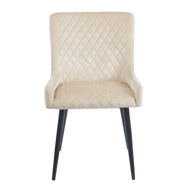 VANESA BEIGE VELVET ΥΦΑΣΜΑ ΚΑΡΕΚΛΑ ΜΕΤΑΛΛΙΚΗ - ΜΕΤΑΛΛΟ/VELVET - BEIGE