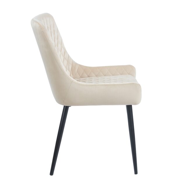 VANESA BEIGE VELVET ΥΦΑΣΜΑ ΚΑΡΕΚΛΑ ΜΕΤΑΛΛΙΚΗ - ΜΕΤΑΛΛΟ/VELVET - BEIGE