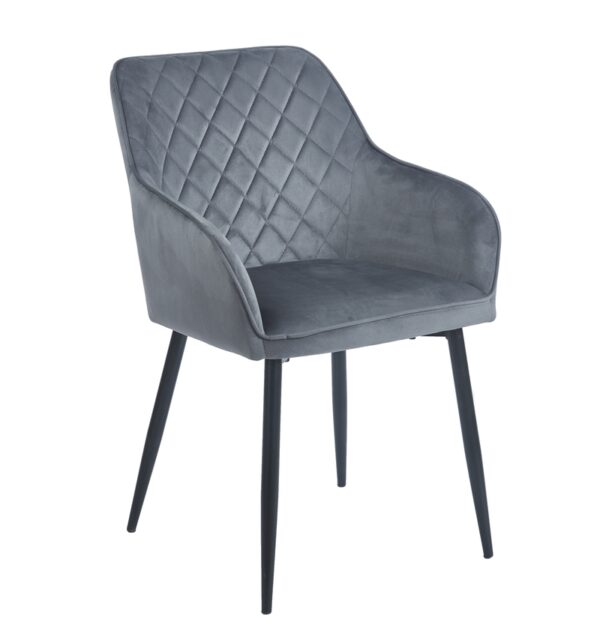 SIENA GREY VELVET ΥΦΑΣΜΑ ΠΟΛΥΘΡΟΝΑ ΜΕΤΑΛΛΙΚΗ - ΜΕΤΑΛΛΟ/VELVET - GREY