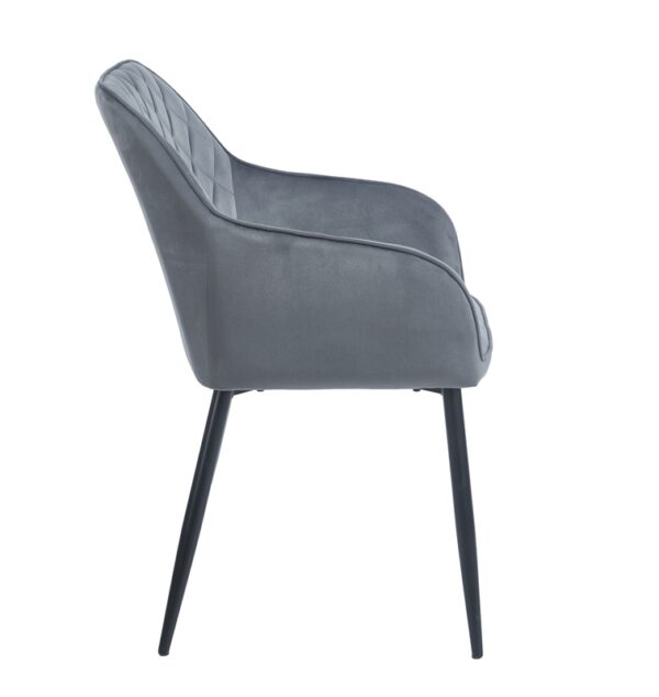 SIENA GREY VELVET ΥΦΑΣΜΑ ΠΟΛΥΘΡΟΝΑ ΜΕΤΑΛΛΙΚΗ - ΜΕΤΑΛΛΟ/VELVET - GREY