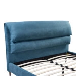 Κρεβάτι Aryna  ύφασμα σε πετρόλ απόχρωση 160x200εκ