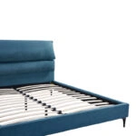 Κρεβάτι Aryna  ύφασμα σε πετρόλ απόχρωση 160x200εκ