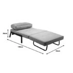 Πολυθρόνα-κρεβάτι Fancy  βελούδο σε κυπαρισσί απόχρωση κα πόδι μαύρο μέταλλο 95x98x70εκ