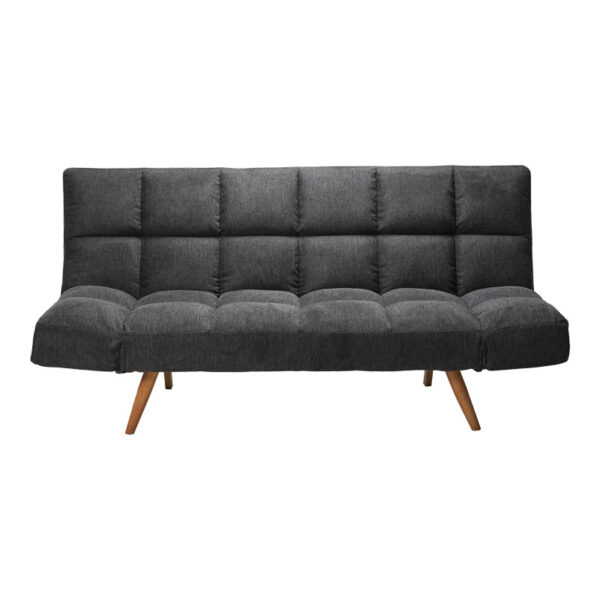 Καναπές - κρεβάτι 3θέσιος Freddo  ύφασμα ανθρακί 181x81x86εκ