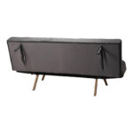 Καναπές - κρεβάτι 3θέσιος Freddo  ύφασμα ανθρακί 181x81x86εκ