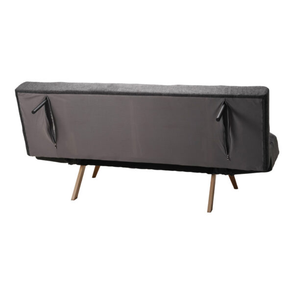 Καναπές - κρεβάτι 3θέσιος Freddo  ύφασμα ανθρακί 181x81x86εκ