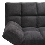 Καναπές - κρεβάτι 3θέσιος Freddo  ύφασμα ανθρακί 181x81x86εκ