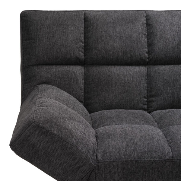 Καναπές - κρεβάτι 3θέσιος Freddo  ύφασμα ανθρακί 181x81x86εκ