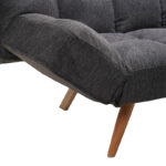 Καναπές - κρεβάτι 3θέσιος Freddo  ύφασμα ανθρακί 181x81x86εκ