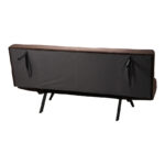 Καναπές - κρεβάτι 3θέσιος Freddo  βελούδο καφέ 181x81x86εκ