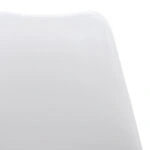 Καρέκλα Gaston  PP-PU λευκό-φυσικό πόδι 43x51x75εκ