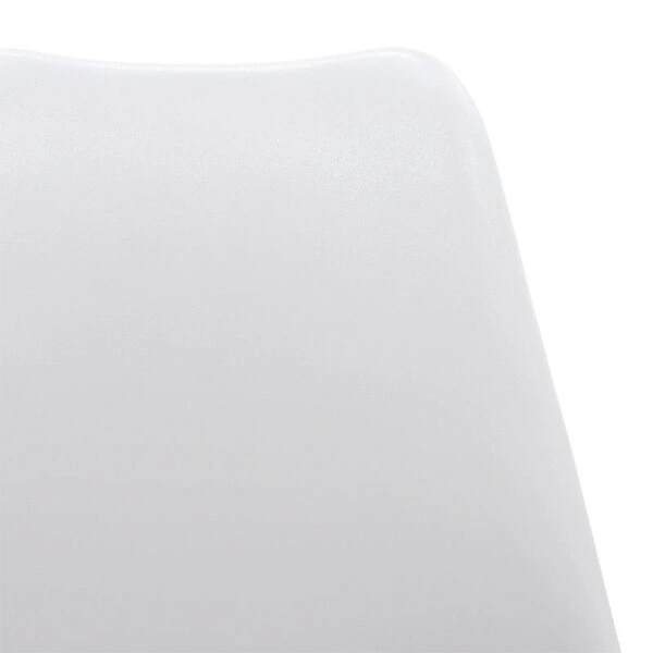 Καρέκλα Gaston  PP-PU λευκό-φυσικό πόδι 43x51x75εκ