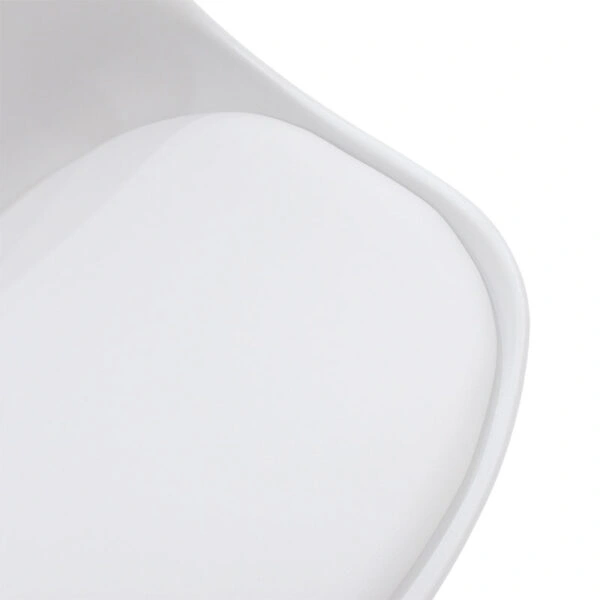 Καρέκλα Gaston  PP-PU λευκό-φυσικό πόδι 43x51x75εκ