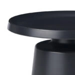 Τραπέζι σαλονιού Ginoze Inart μαύρο μέταλλο Φ70x40εκ