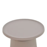 Τραπέζι σαλονιού Ginoze Inart cappuccino μέταλλο Φ70x40εκ