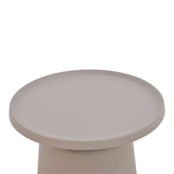 Τραπέζι σαλονιού Ginoze Inart cappuccino μέταλλο Φ70x40εκ