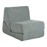 Πολυθρόνα-Κρεβάτι Ferderina  ύφασμα σε απόχρωση ανοιχτό γκρι 66x102x73εκ