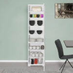 Στήλη Diamond1  λευκό gloss 50x35x187εκ