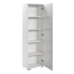 Ντουλάπι-στήλη Chad1  λευκό gloss 45x32x169εκ