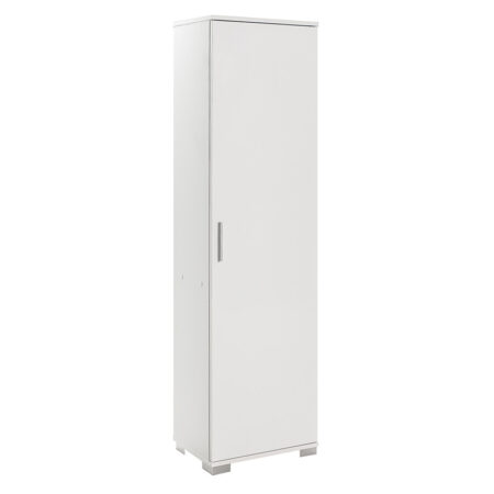 Ντουλάπι-στήλη Chad1 pakoworld λευκό gloss 45x32x169εκ