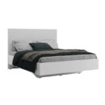 Κρεβάτι διπλό Oryana Ι  σε λευκή diamont απόχρωση 160x200εκ