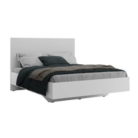 Κρεβάτι διπλό Oryana Ι pakoworld σε λευκή diamont απόχρωση 160x200εκ