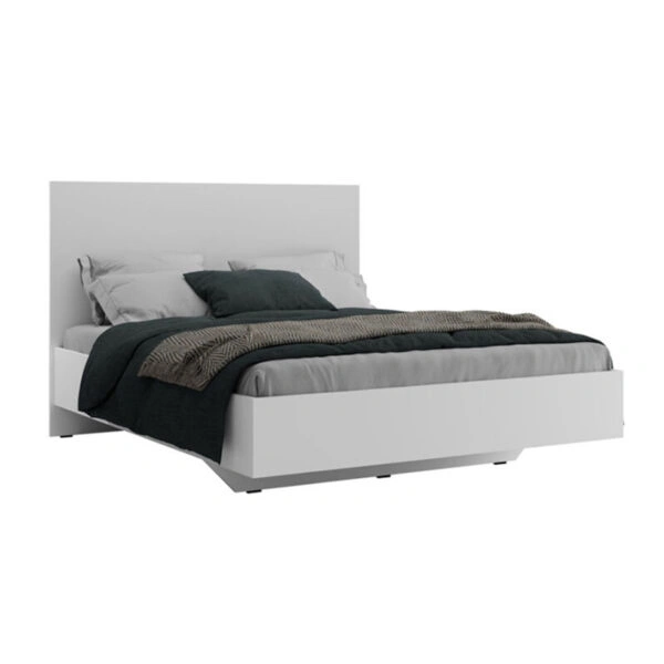 Κρεβάτι διπλό Oryana Ι  σε λευκή diamont απόχρωση 160x200εκ