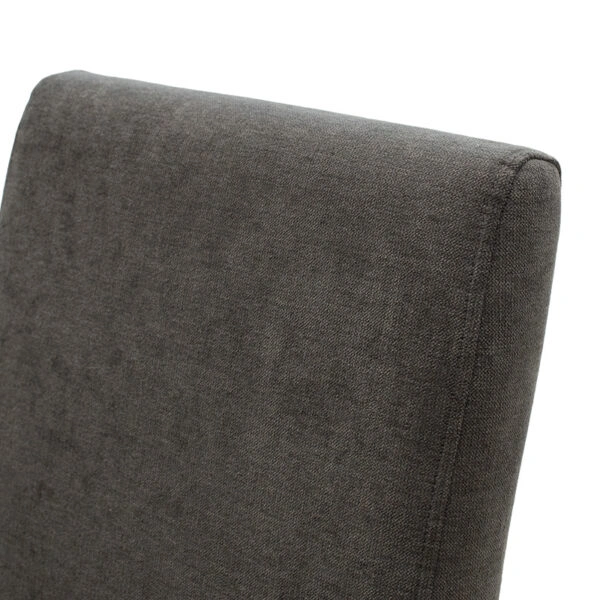 Καρέκλα Ditta  ανθρακί ύφασμα - πόδια ξύλο μασίφ wenge