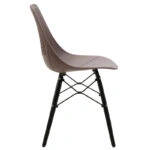 Καρέκλα Ninja  PP μόκα-μαύρο πόδι