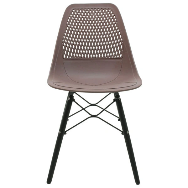 Καρέκλα Ninja  PP μόκα-μαύρο πόδι