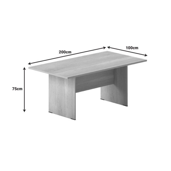 Τραπέζι συνεδριάσεων Amazon σε oak απόχρωση 200x100x75εκ