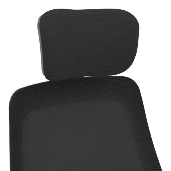 Καρέκλα γραφείου Peja  mesh ύφασμα μαύρο 58x60x107-117εκ